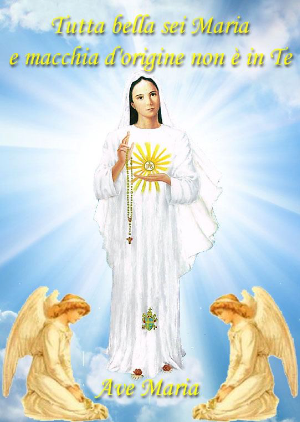 Salve oh Vergine Immacolata